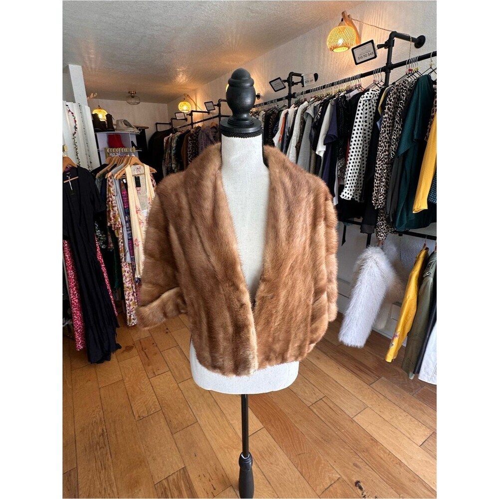 Walker Brothers Vintage Autumn Haze Mink Fur Stole